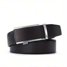 Men Automatic Buckle Belt Custom Engraved Name Logo PU Leather Waist Belts For Jeans Father's Day Personalized Gift