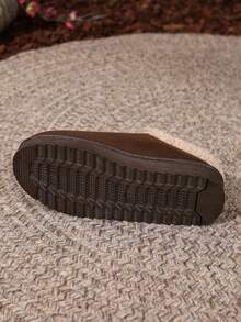 2025年新款冬季雪地靴，保暖室内拖鞋，厚实防滑仿毛内衬靴子，适合女士