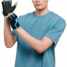 Non-Slip Gym Gloves For Men And Women - Azul - Ver 9