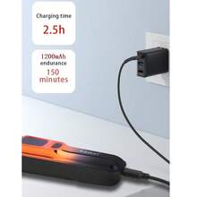 Kemei KM-037 Cordless Barber Hair Clippers For Men Professional,R TYPE BLADE,2 Speed,LED Display,Beard Hair Trimmer For Men,Men Barber Hair Clippers,Hair Cutting Tools Kit,Electric Razor Beard Shavers Gift For Men,USB Type-C - Multicolor - View 12