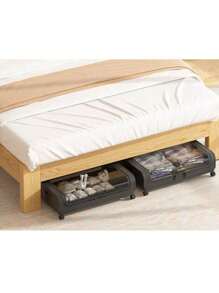 Under Bed Storage Container Rolling Clothes Organizer Drawer With Wheels