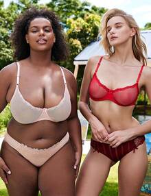 Women's Sexy 1/2 Cup Lace Bra Balconette Mesh Underwired Demi Shelf Bra Unlined See Through Bralettehalloween - Hồng nude - Xem 11