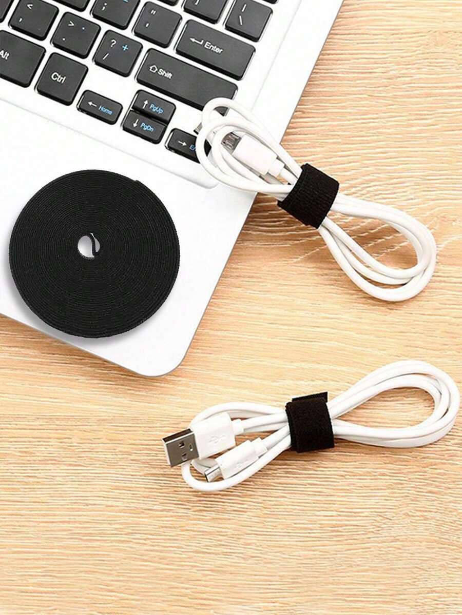 1 件装电缆整理带，魔术贴电线扎带，用于电脑桌面管理，适用于办公室、宿舍和家庭使用