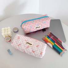 Estuche para lápices, estuche para bolígrafos, bolsa de almacenamiento de oficina y universidad, organizador de bolsa, bolsa de maquillaje, bolsa cosmética, estuche para lápices estético y lindo para niños y niñas de vuelta al cole, útiles escolares