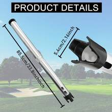 高尔夫球拾取器拾球器上部拾球管可放入高尔夫球袋，拾球器铝制可容纳 20 个球，重量轻