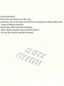 12 Pack - Plastic Ring Sizer Pads - Invisible Ring Sizer For Loose Rings - Comfortable And Secure Ring Blank Accessory - Multicolor - View 7