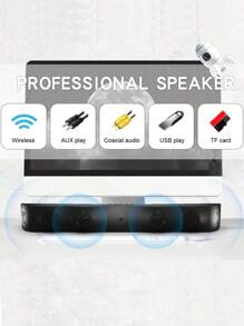 Wireless Speakers, Surround Sound Speakers, TV Speakers, Computer Speakers, Stereo Speakers, Subwoofers, Home Theater Speakers, Support Wireless/TWS/USB/TF/FM, Comes With 1 Remote Control
