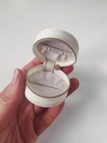 1 Personalized Wedding Ring Box - Dog Ring Box - PU Leather - Wedding Dog - Dog Collar Bag - Mini Jewelry Box - Travel