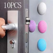 10 pièces de protections murales auto-adhésives, coussin de dessus de porte, coussins anti-bruit et anti-collision pour verrous de porte