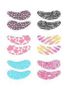 Blackwings 硅胶自粘式可重复使用眼膜，用于提拉和淡化黑眼圈、冷却凝胶眼贴、睫毛延长隔离、睫毛烫隔离垫、可重复使用的睫毛延长工具 - 彩色 - 查看 30