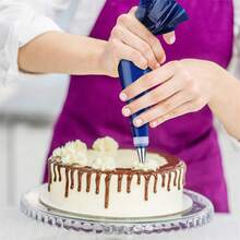 50 Disposable Piping Bags Per Pack, Extra-Large And Thickened 21-Inch Size, Suitable For Decorating Cookies, Cupcakes, And Dessert Cakes. A Must-Have For Back-To-School Season. - Blue - View 6