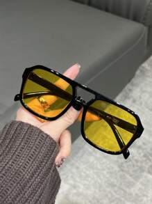10pcs Aviator Style Unisex Eyeglasses, Fashionable For Outdoor Cycling, Beach Party, Camping, Streetwear And Runway