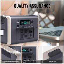 UAPOW 2400W Portable Power Station - Solar Generator 2048Wh Lithium Iron Phosphate Battery 2-Hour Fast Charging Suitable For Emergency Power, Outdoor Camping, RVs, And Home Backup Power