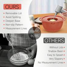 4-1 Colander With Bowl Set - Pasta Strainer - Colander For Kitchen - Strainers And Colanders Rice Strainer Fruit Cleaner Veggie Wash Sink Strainer Kitchen Essentials - Orange - Burnt Orange - View 6