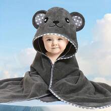 1件80*80厘米儿童浴袍，涤纶材质柔软吸水，婴儿浴室用品，婴儿襁褓 - 80*80厘米 - 查看 10