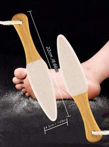 1 pièce Outil de râpe à pédicure professionnelle pour la peau morte, fissures des talons. Lime à pied en bois de hêtre, râpe à callosités, grattoir pour les pieds