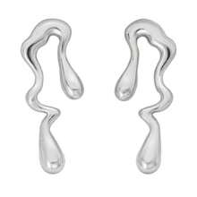 1 Pair Asymmetrical & Asymmetric Musical Note Design Earrings For Women, European/American Style