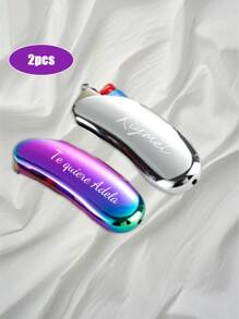 2 PIEZAS Funda/Estuche personalizado con letras para encendedor BIC, para regalo personalizado de padrinos de boda, Día del Padre, para hombres, novio, fumador de cigarros, cumpleaños J5
