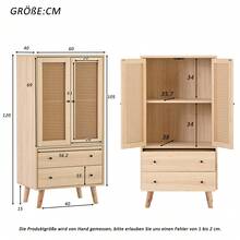 Sairedel Storage Cabinets - Oak + Particle Board - View 8