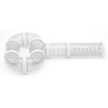 Set de 8 piezas de accesorios para modificar la jaula de hámster, tubos de conexión DIY, túnel de ejercicio, suministros para mascotas para hámster, jerbo, chinchilla, tubos móviles, tubos entrelazados