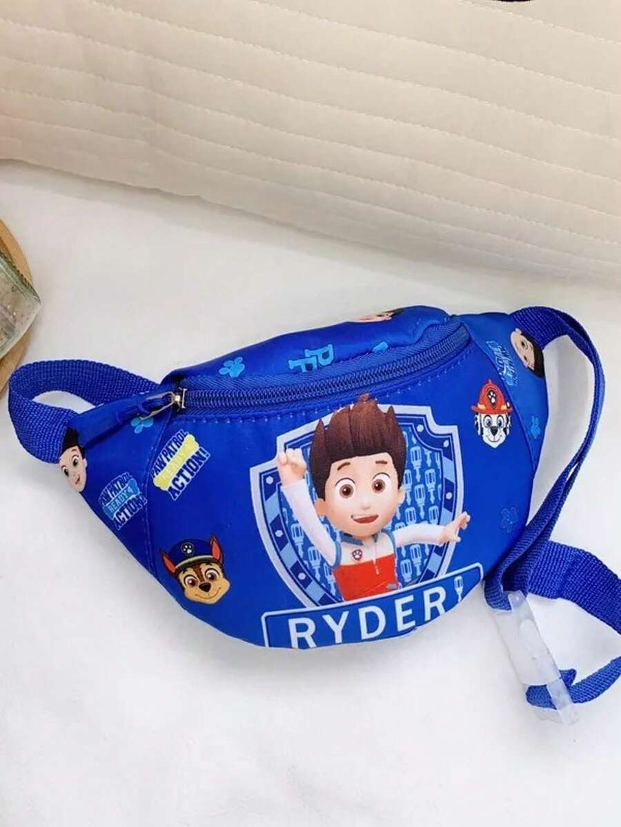 PAW Patrol 儿童胸包可调节斜挎腰包可爱卡通拉链零钱包适合学校旅行背包 - 彩色 - 查看 1