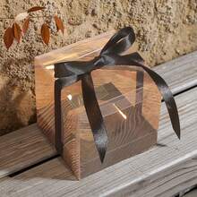 12pcs Foldable Transparent Plastic Gift Boxes, Suitable For Christmas Gifts, Christmas Decorations, Wedding Decorations, Party Favors, Birthday Decorations, And Gift Displays