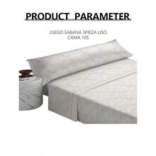 Conjunto de sábanas de verano de tres piezas, con patrón de hojas de color cáqui, adecuado para una cama de 1.05 metros. Es un conjunto que es amigable con la piel, es suave, cómodo y te permite dormir plácidamente.