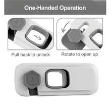 2 包儿童安全冰箱锁，带背胶的冰箱锁，冰箱锁，烤箱锁，抽屉锁，衣柜锁和冰柜锁，儿童橱柜锁 - 彩色 - 查看 8