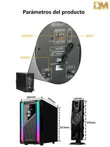 DM-3203, Bluetooth Computer Speakers With Subwoofer And Wireless Control, Immersive Sound, Premium Audio With Multiple Inputs, USB Speakers - Black Color Black Channels 3.1 Speaker Smart Home Stereo Speakers Fashion PC Stereo Speakers Bluetooth For Conference Excellent Multimedia, Music Festival