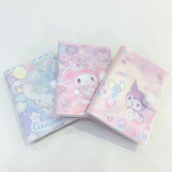 Sanrio 1pc.Cartoon Cute Sanrio Series Rubber Sleeve Book Horizontal Line Buckle Button Stationery