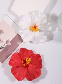 3 pièces, épingles à cheveux élégantes et minimalistes à fleurs d'hibiscus hawaïennes, convenant pour un port quotidien, décontracté, en soirée, pour le travail, les vacances, assorties à la tenue. Accessoires capillaires, pinces à cheveux, pinces barettes