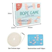 Classic Traditional Flip Rope Game Children's Innovative Ability Enlightenment Educational Toys Fun Interactive Rope Game - Multicolor - View 3