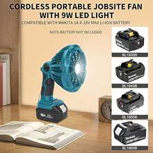 For Makita 18V Fan, 3 Speed Cordless Brushless Motor Low Noise For Camping, Gym - 1 - View 7