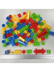 100pcs/150pcs/200pcs/300pcs/440pcs Colorful Building Blocks Set, Educational Assembly Blocks, Medium-Sized DIY Interlocking Bricks (Random Colors), Creative And Imaginative Puzzle Toys, Birthday/Halloween/Christmas/Thanksgiving/Easter Gifts - Multicolor - View 7