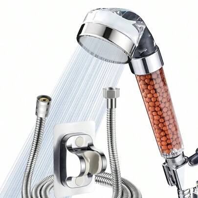 رأس الحمام، فلتر ترشيح ضغط عالي موفر للمياه رشاش يدوي لرؤوس الحمام للبشرة والشعر الجاف