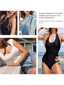 8Pcs Invisible Silicone Nipple Covers - Reusable Breast Lift Pasties | Push-Up Design, Adhesive Bra For Backless/Strapless Outfits - Pink - View 10