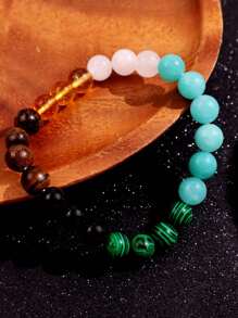 1 pieza Brazalete exclusivo de moda retro, creativo y de colores vivos para atraer dinero, adecuado para hombres en atuendos diarios, festivales y joyería de fiesta