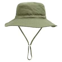 1 pezzo Cappello da sole per bambini in tinta unita, traspirante, protezione solare, cappello da spiaggia in tessuto leggero per uso esterno quotidiano - A - Visualizzare 11