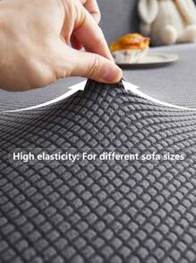 1 Peça Capa de Sofá Jacquard Simples, Protetor de Sofá Elástico para Sala de Estar, Jogo de Almofadas para Sofá Residencial de Poliéster, Adequado para Sofás de 1/2/3/4 Lugares, Uso em Todas as Estações, Anti-Derrapante e Resistente a Arranhões de Animais de Estimação, Universal para Decoração e Protetor de Sofá de Quarto, Sala de Jantar, Escritório