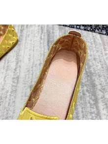 Women Loafers Shoes - Gold - View 3