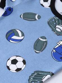 Boys Pajama Set, 4-Piece Cotton Pajamas Short Summer PJs Kids Sleepwear - Màu vàng - Xem 4