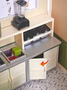 1 Stück Mini simulierter Winkelschleifer, Verpackungsmaschine, Teekanne, Teebrett, Sofa, kreatives Jugendspielzeug für Milchtee-Shop, Kaffee-Shop, 1:12 Skala Mini-Deko, Kulissenrequisiten, Urlaubsgeschenk, zufällige Farbe