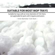 1PC Mop Head Rotating Cotton Pads Replacement Cloth Spin For Wash Floor Round Squeeze Rag Cleaning Tools Household Microfiber - 1PC - 查看 6