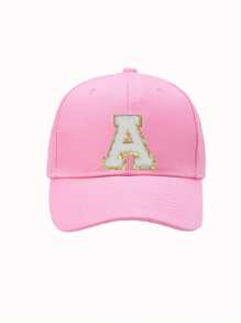 1PC Children 26 Letter Baseball Cap Gold Thread Embroidery Craft Letter Design Style Kpop Fashion Snapback Cap Girls Boys Sun Hats