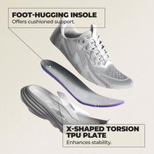 Women's Slip On Walking Shoes Hands-Free Cushion Running Tennis SwiftPlush Non-Slip Comfortable Workout Gym Athletic Fashion Sneakers - 白色 - 查看 4