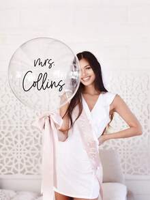 1 بالون شفاف قابل للتخصيص، بالون اسم شخصي، صمم بالونك الخاص، هدية عيد الحب، حفلة عيد الميلاد، ديكور الزفاف، حائط/باب البالون، ديكور حفلة شخصي، حفلة الذكرى السنوية، ديكور حفلة الخطوبة، نشاط فني للأطفال، ديكور المنزل، إنشاء جو العطلات، تذكار - متعدد الألوان - مشاهدة 3