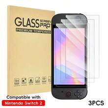 DATA FROG Tempered Glass For Switch 2 Screen Protector HD Anti-Scratch Protective Film Compatible With Switch 2 Game Accessories - Set - View 8