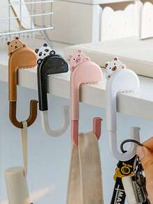 1 pieza Gancho ajustable para bolso - Desmontable, portátil y plegable para bolsos, y talla grande ganchos laterales para mesa para uso en la oficina o en el hogar, percha portátil | Entrega de color aleatorio, diseño plegable de estilo informal - Multicolor - Ver 6