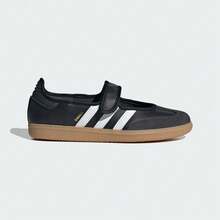 Adidas Originals Zapatillas de lona de caña baja tipo casual Samba Jane W, estilo # JQ6445, unisex - Negro - Ver 6