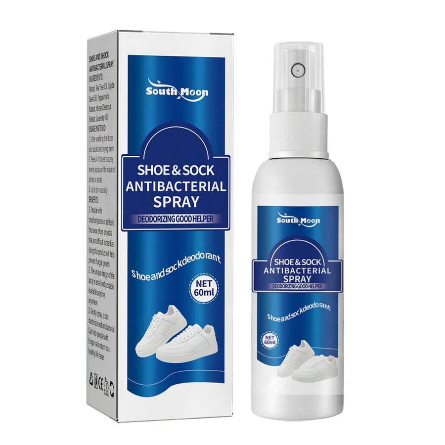 South Moon Ankle Sock Deodorant Spray Ankle Sock Clean Sweat Feet Remove Odor Dry Shoe Cabinet Freshing Agent - 1 - View 1